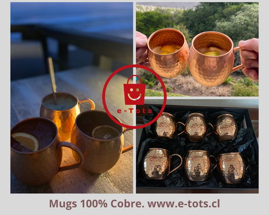 Pack 2 Mugs 100% Cobre para Moscow Mule